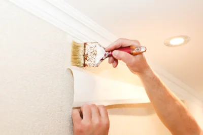 Pose de papier peint à Verzy — revêtements muraux et toiles de verre